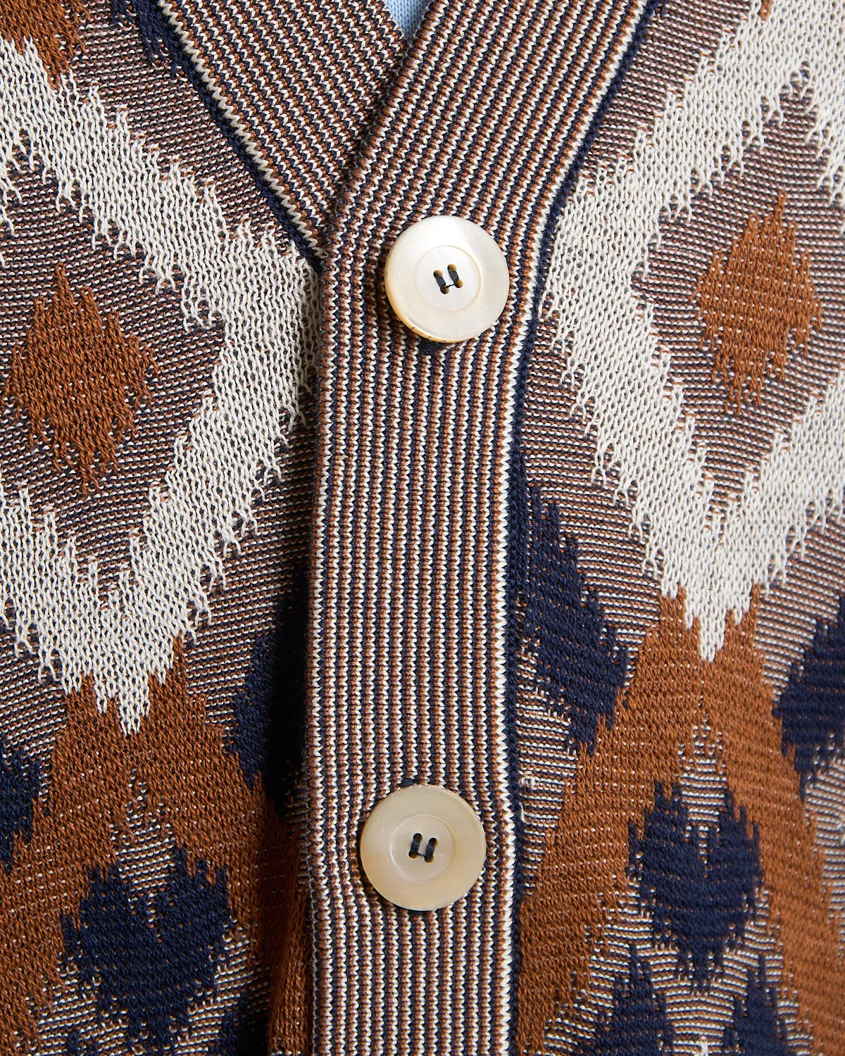 12 Gauge Argyle Fil A Fil Cardigan