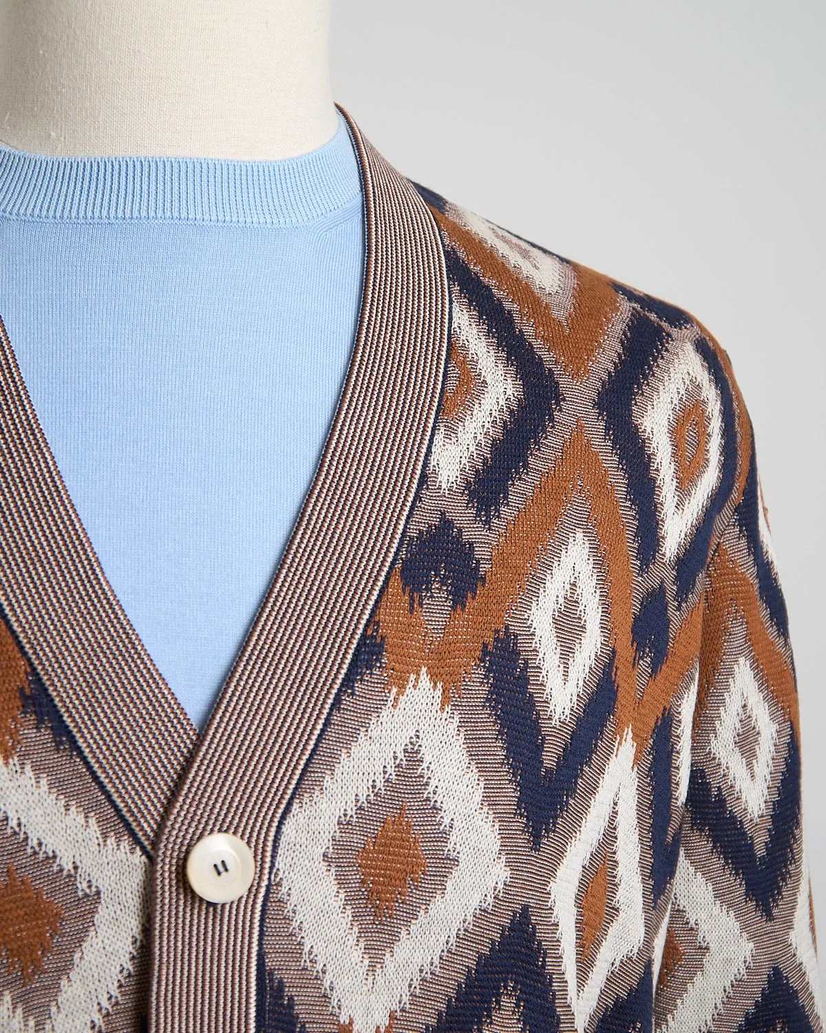 12 Gauge Argyle Fil A Fil Cardigan