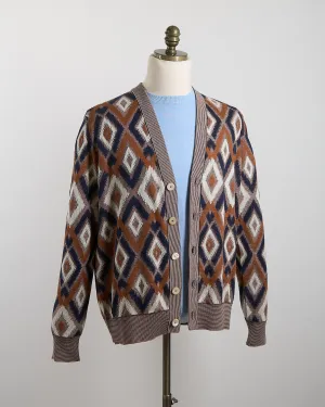 12 Gauge Argyle Fil A Fil Cardigan