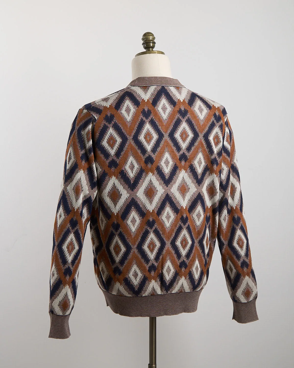 12 Gauge Argyle Fil A Fil Cardigan