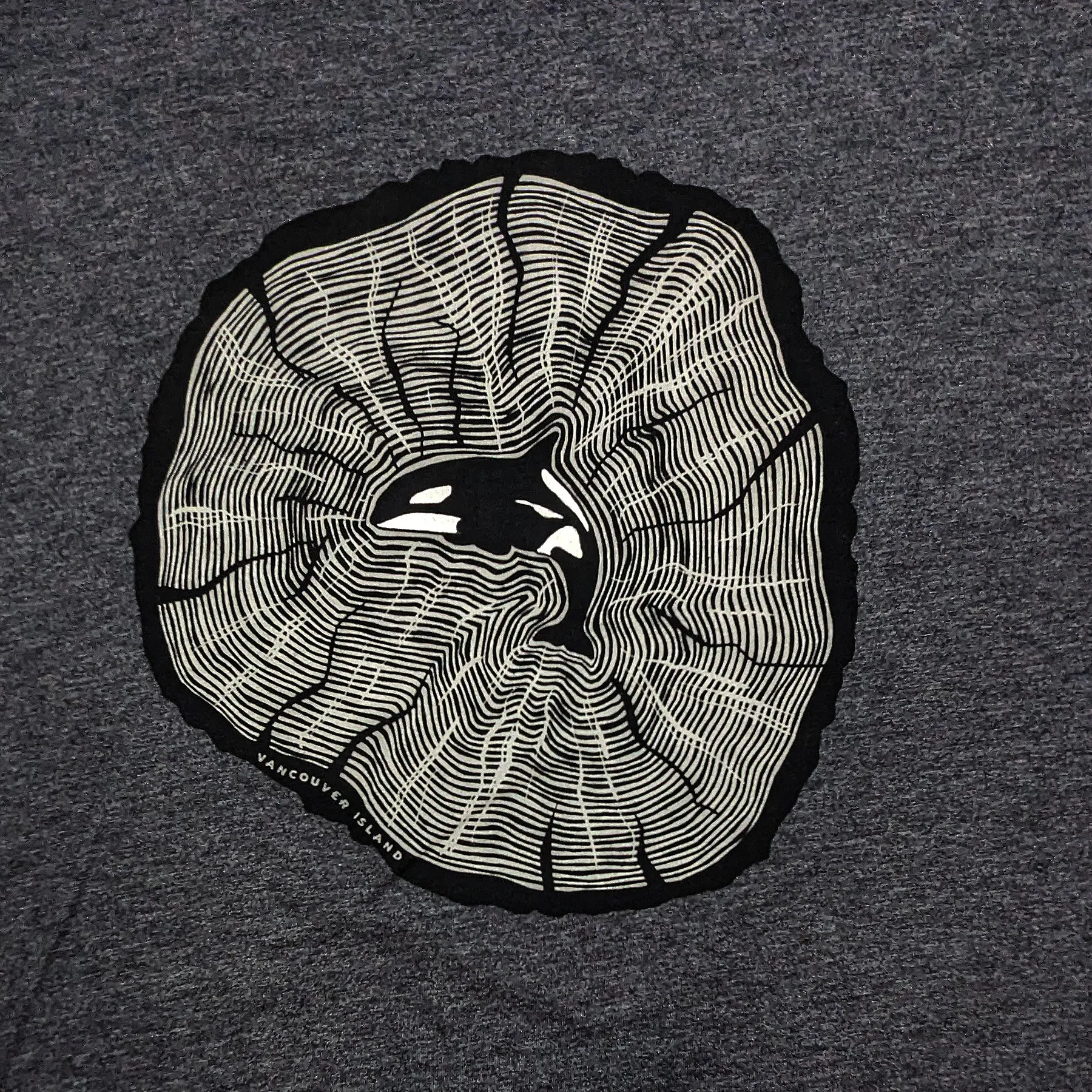 Adult Unisex Orca Tree Rings t-shirt