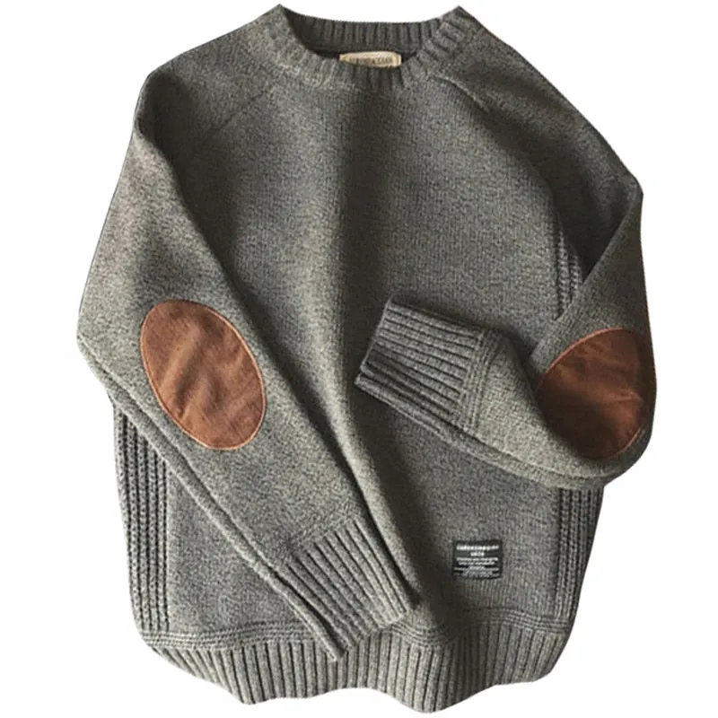 Eliot - Dark Academia Oversized Pullover Thick O-Neck Sweater