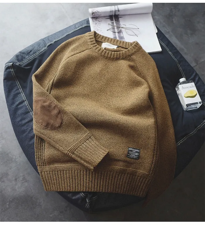 Eliot - Dark Academia Oversized Pullover Thick O-Neck Sweater