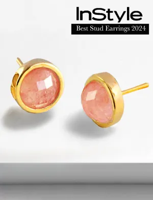 FIRE Gemstone Stud Earrings