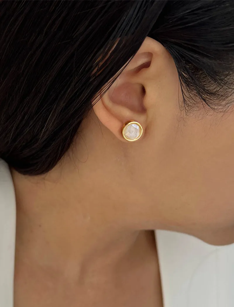 FIRE Gemstone Stud Earrings