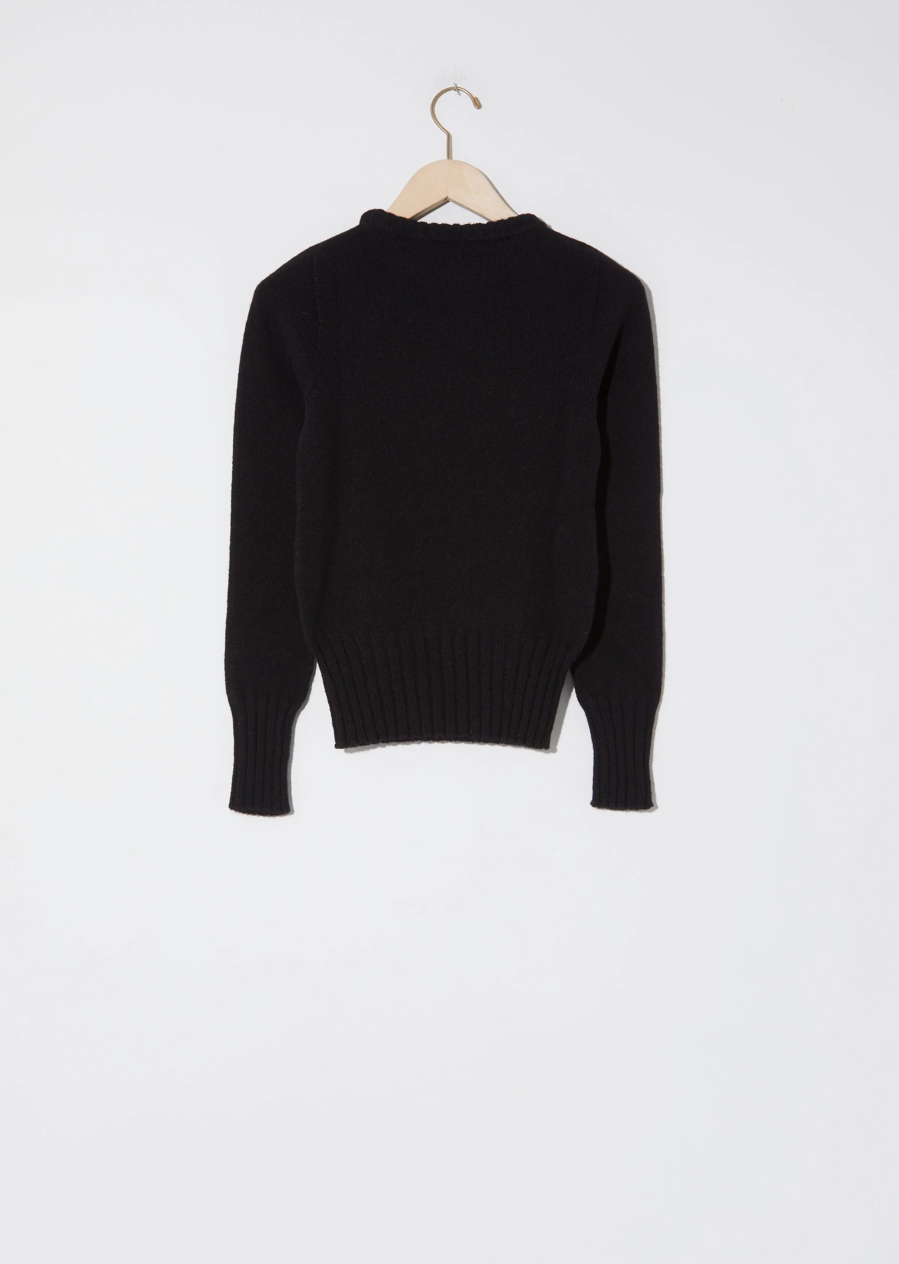 Fitted Sweater — Black