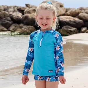 Girls Long Sleeve Rashie | Jungle | Size 4-14 only