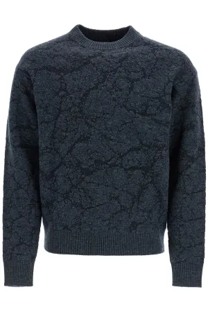 men's black wool sweater with wide neck regular fit 50523579 BLACK