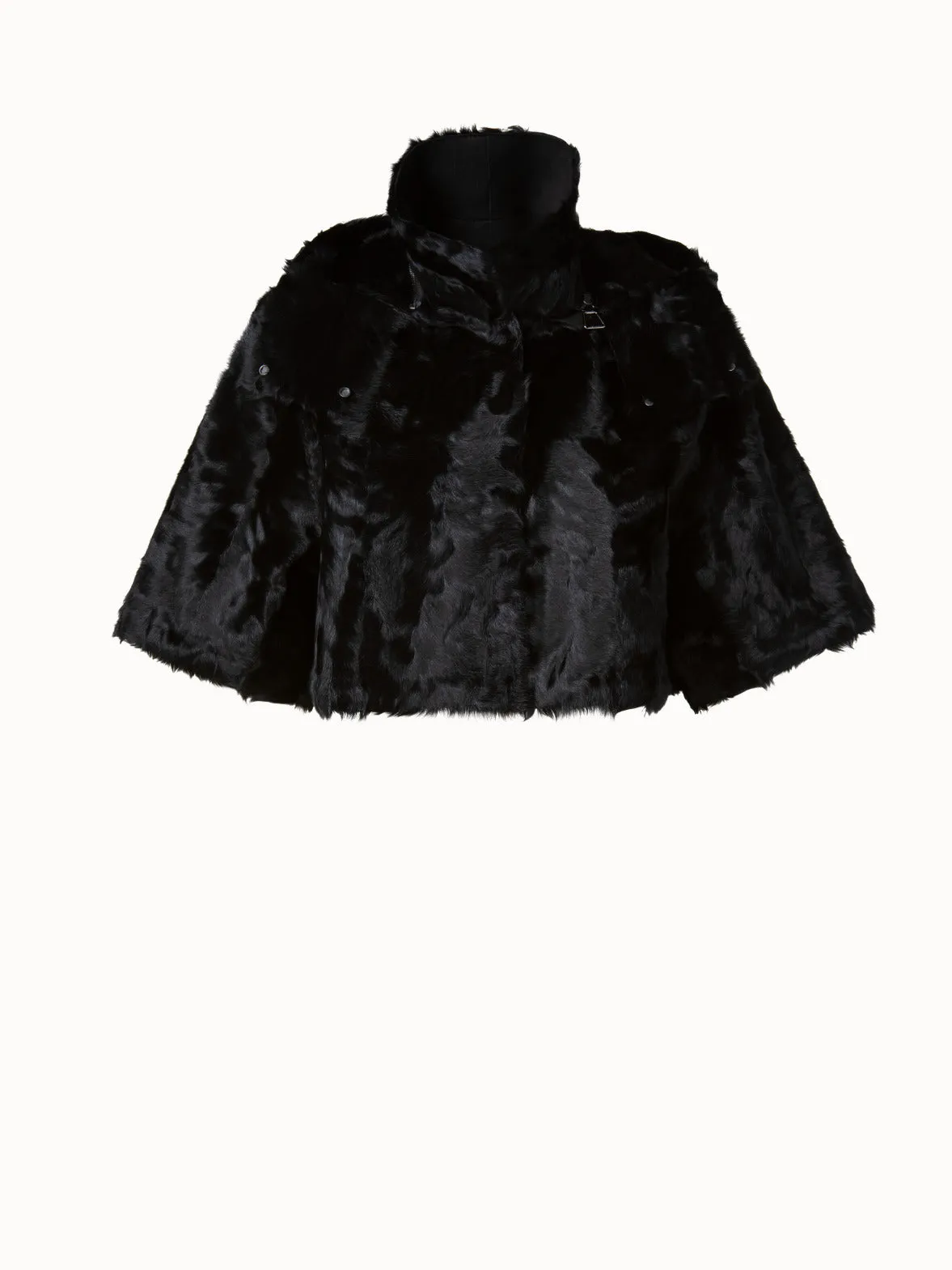 Silk Lamb and Nappa Leather Blouson Jacket