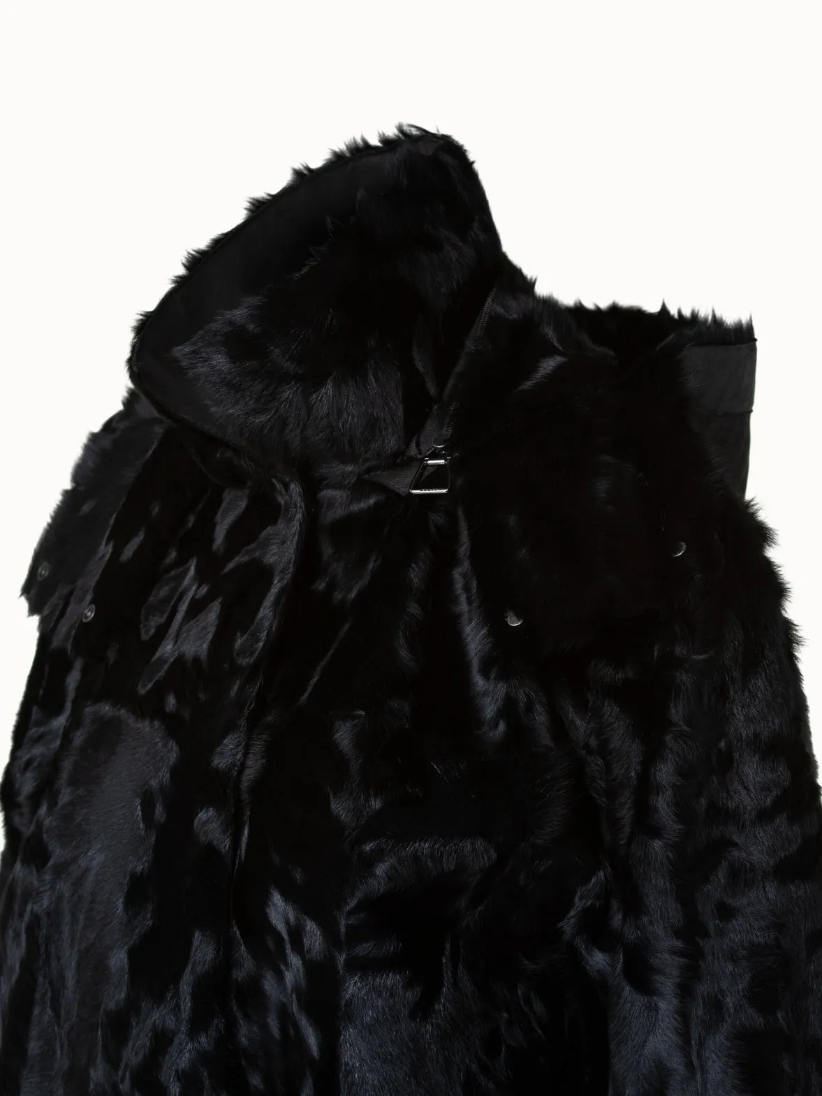 Silk Lamb and Nappa Leather Blouson Jacket