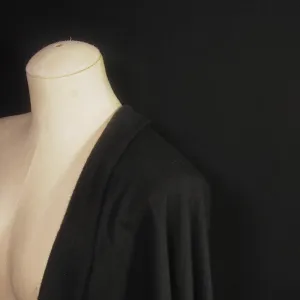 Tencel Organic Cotton Spandex Fleece - Black
